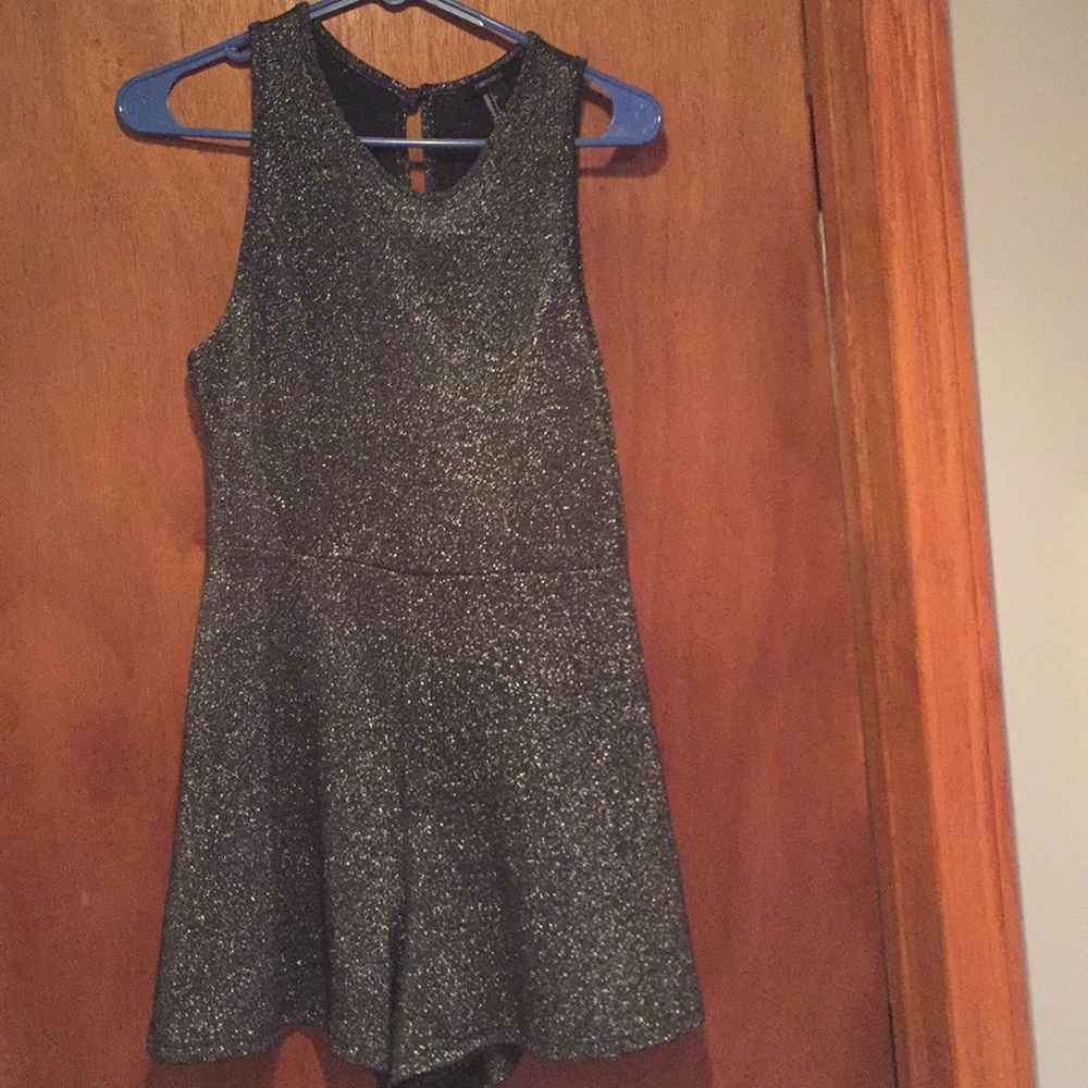 Sparkly gray romper